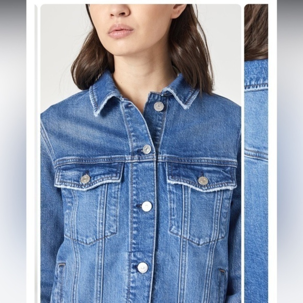 NWT Mavi Denim Jacket Style Katy with Lace Sleeves Size Small